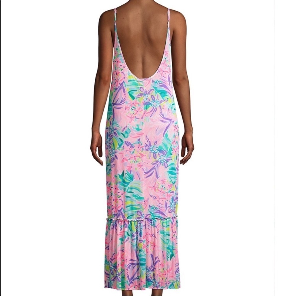 Lilly Pulitzer Pink Floral Maxi Dress - Picture 3 of 12